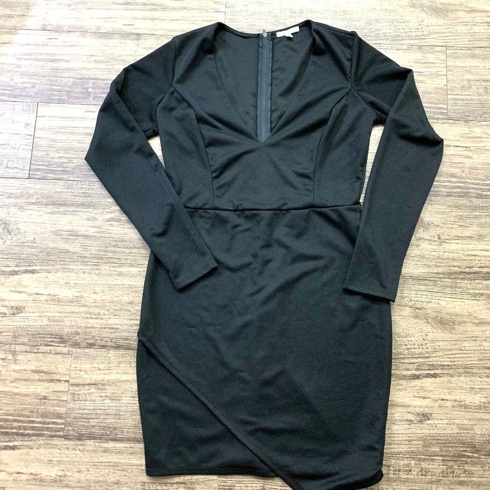 Womens black long sleeve dress Size L